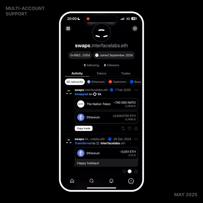 Multi-account support