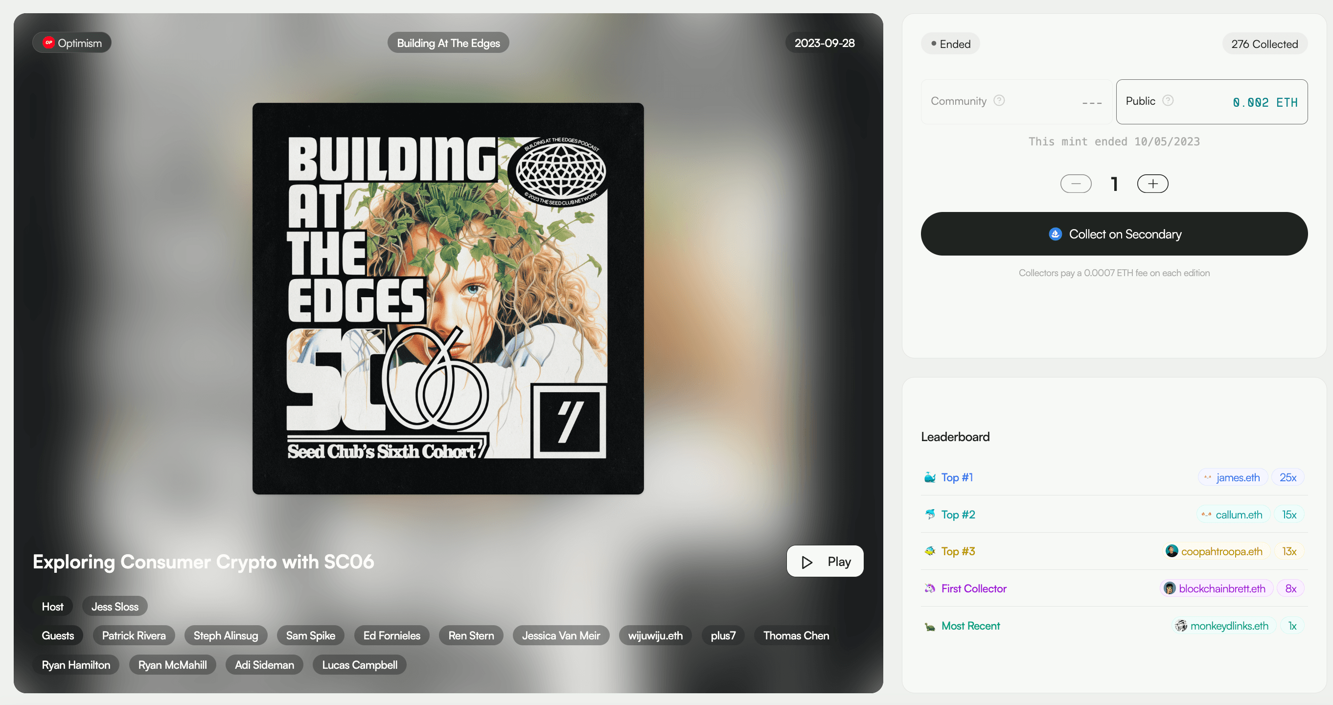 Exploring Consumer Crypto with SC06 - an exclusive episode for Seed Club Demo Day