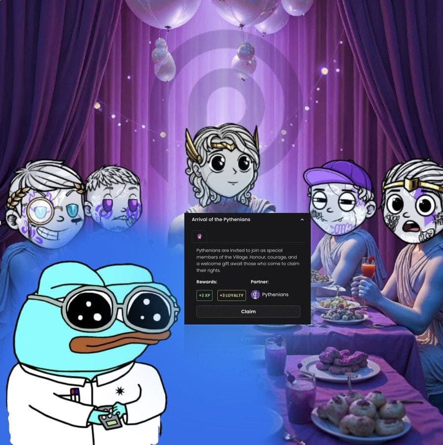 meme of Kyros frog creating a quest for Pythenians