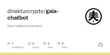 GitHub - direkturcrypto/gaia-chatbot: Gaia Chatbot Automation