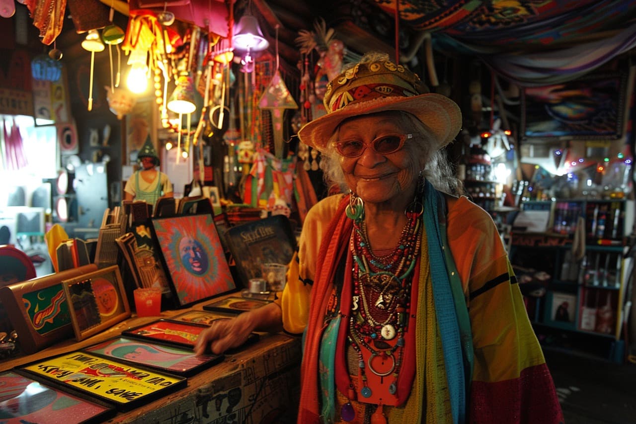 Ai Gerado, Mulher Velha, Bodega
