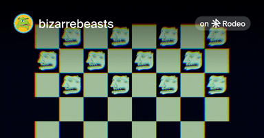 BizarreBeasts: Checkerz - distortion on Rodeo