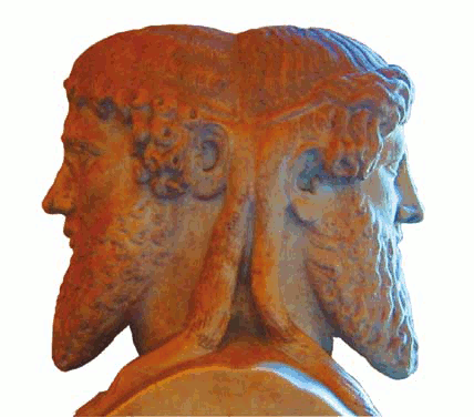 Janus is the god of doors, gates, and transitions. 🗿🗿