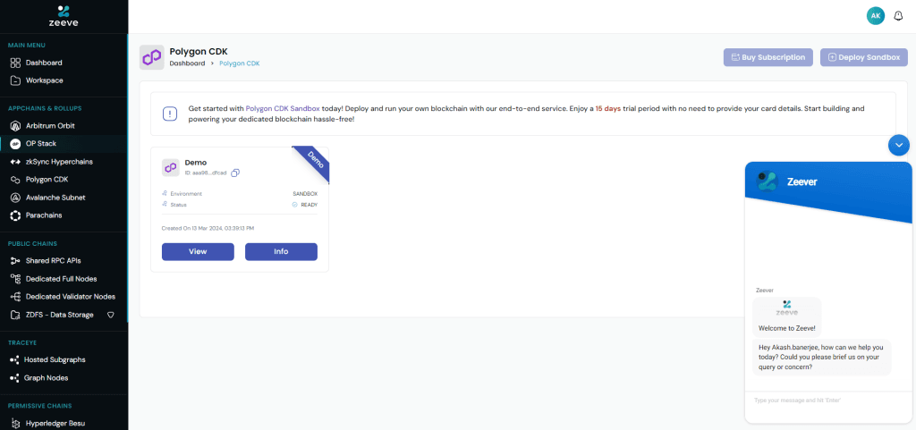 Zeeve and Shared Polygon CDK DevNet