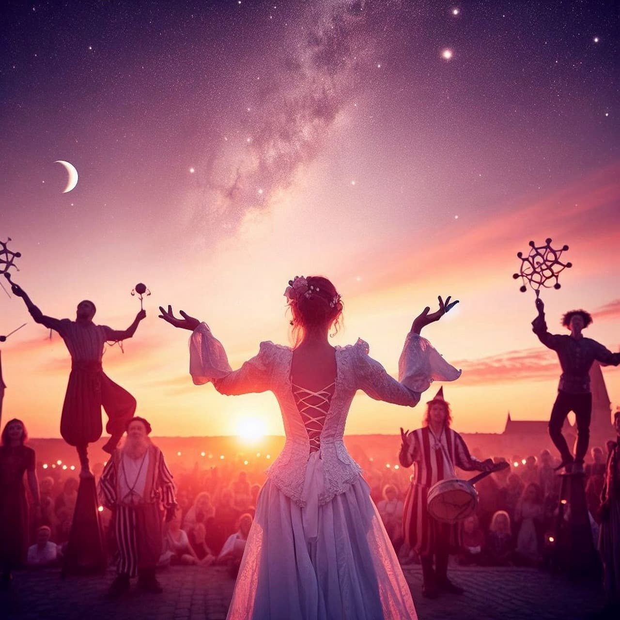 Ai Gerado, Mulher, Circo, Mostrar, Dança