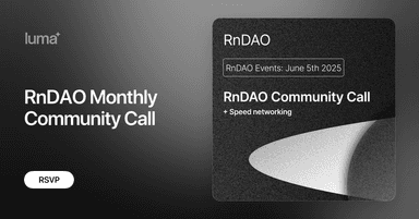 RnDAO Monthly Community Call · Zoom · Luma