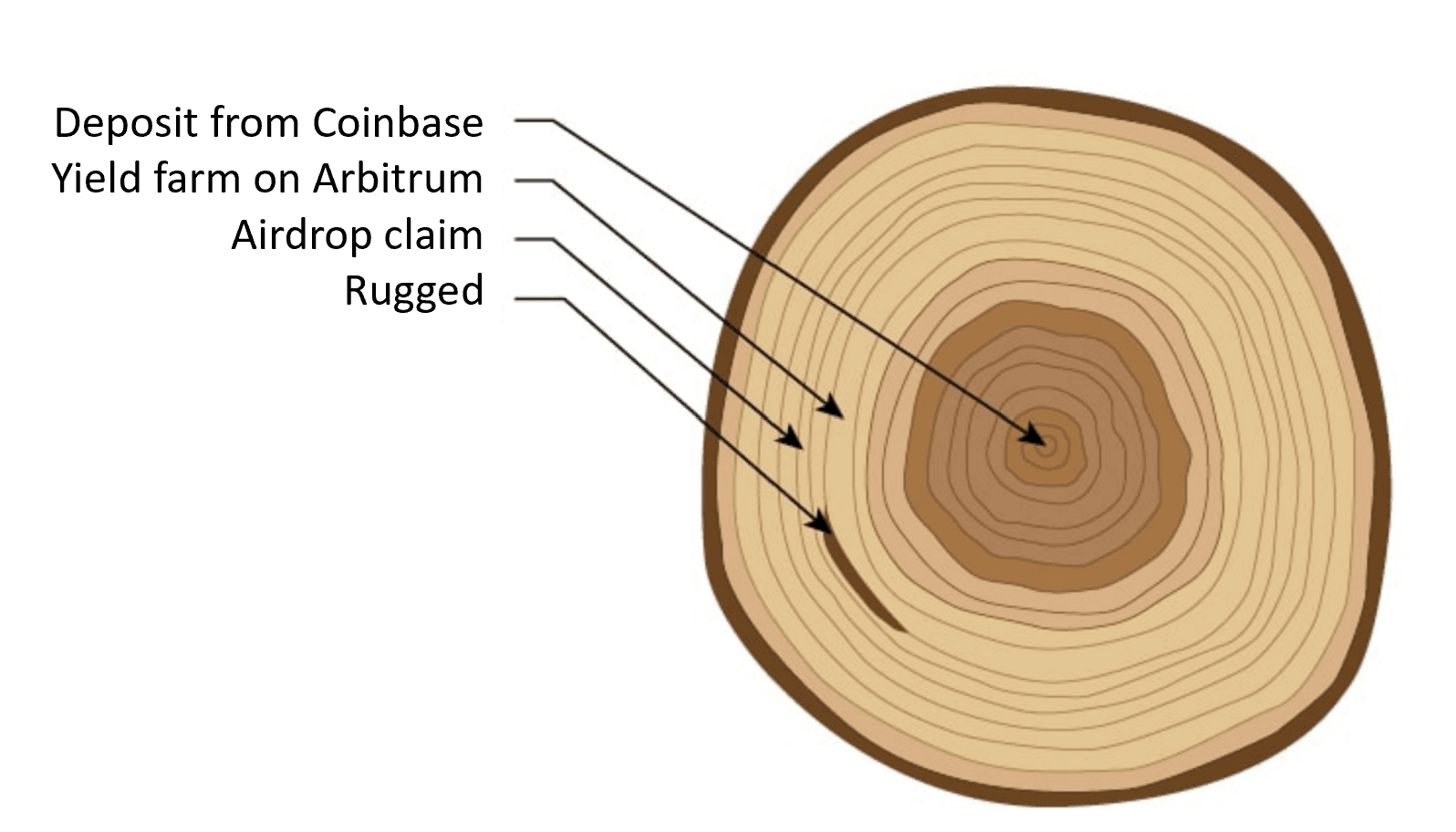 Just like tree rings tell a story so does a wallet 