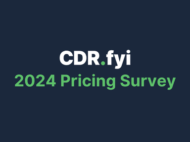 Durable CDR Pricing Survey - Fall 2024