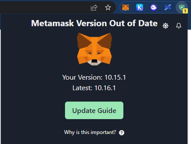 How to Update Metamask & Browser Extensions