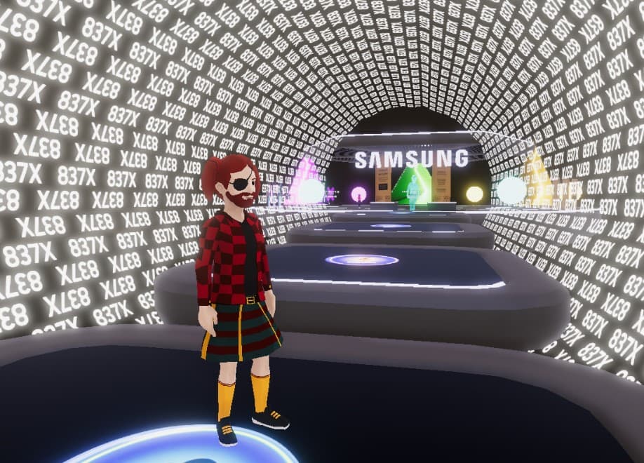 samsung 837x in decentraland
