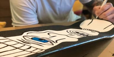 1/1 Art Auction: "Ollie Doin' Graffiti"