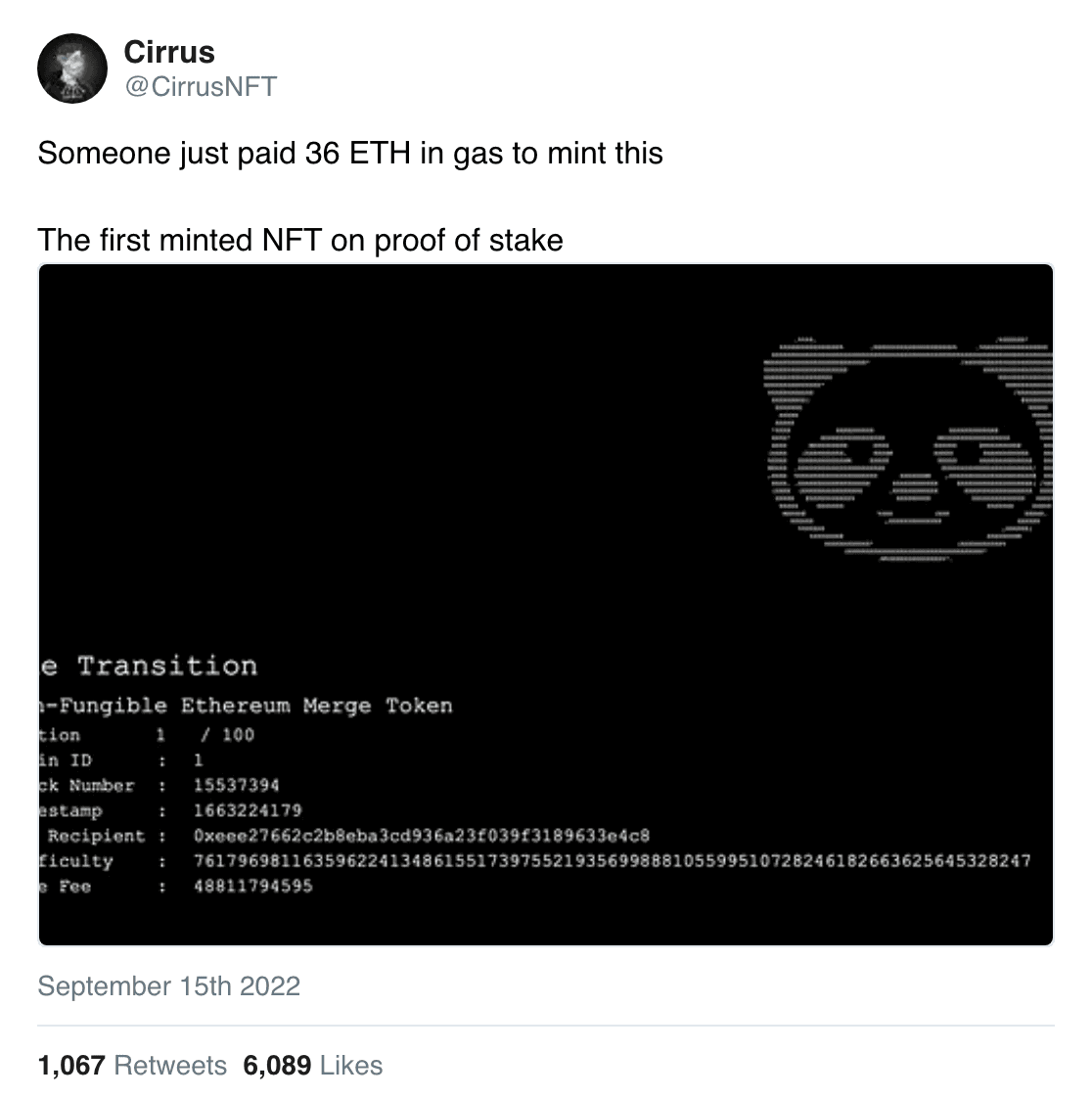 https://twitter.com/CirrusNFT/status/1570308547107516418