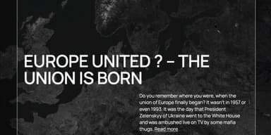 Europe United ? - the Union is born