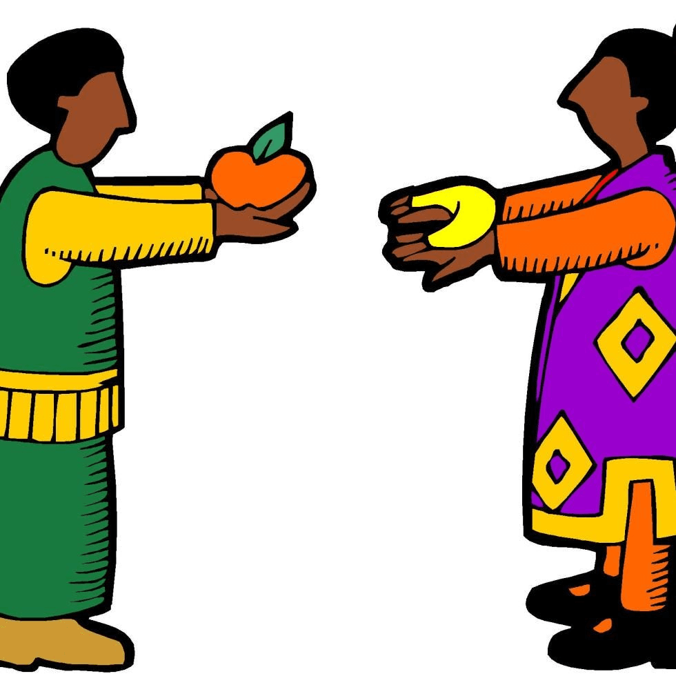 Barter System (Pre-Money Era) Before money, trade was conducted through barter—exchanging goods or services directly. Challenges: Lack of a common measure of value. Difficulty in finding matching needs (double coincidence of wants). Indivisibility of certain goods.