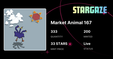 Mint Market Animal 167 | Stargaze