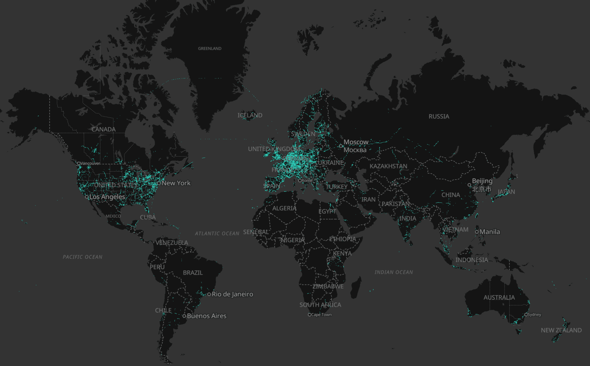Map sourced from BeaconDB