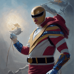 Renaissance Artist Painting Power Ranger – Stable Diffusion.