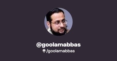 goolamabbas | Instagram, TikTok | Linktree