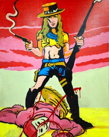 The Bitcoin Cowgirl Rides Again | BIG COMIC ART