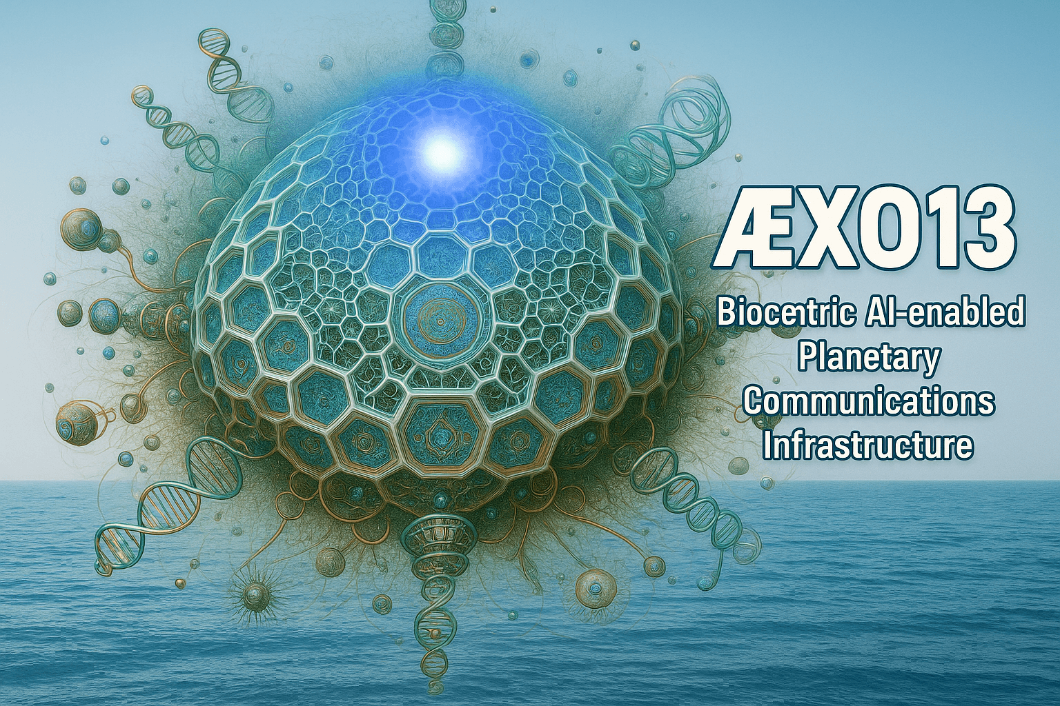 ÆXO13: Biocentric AI-enabled Planetary Communications Infrastructure