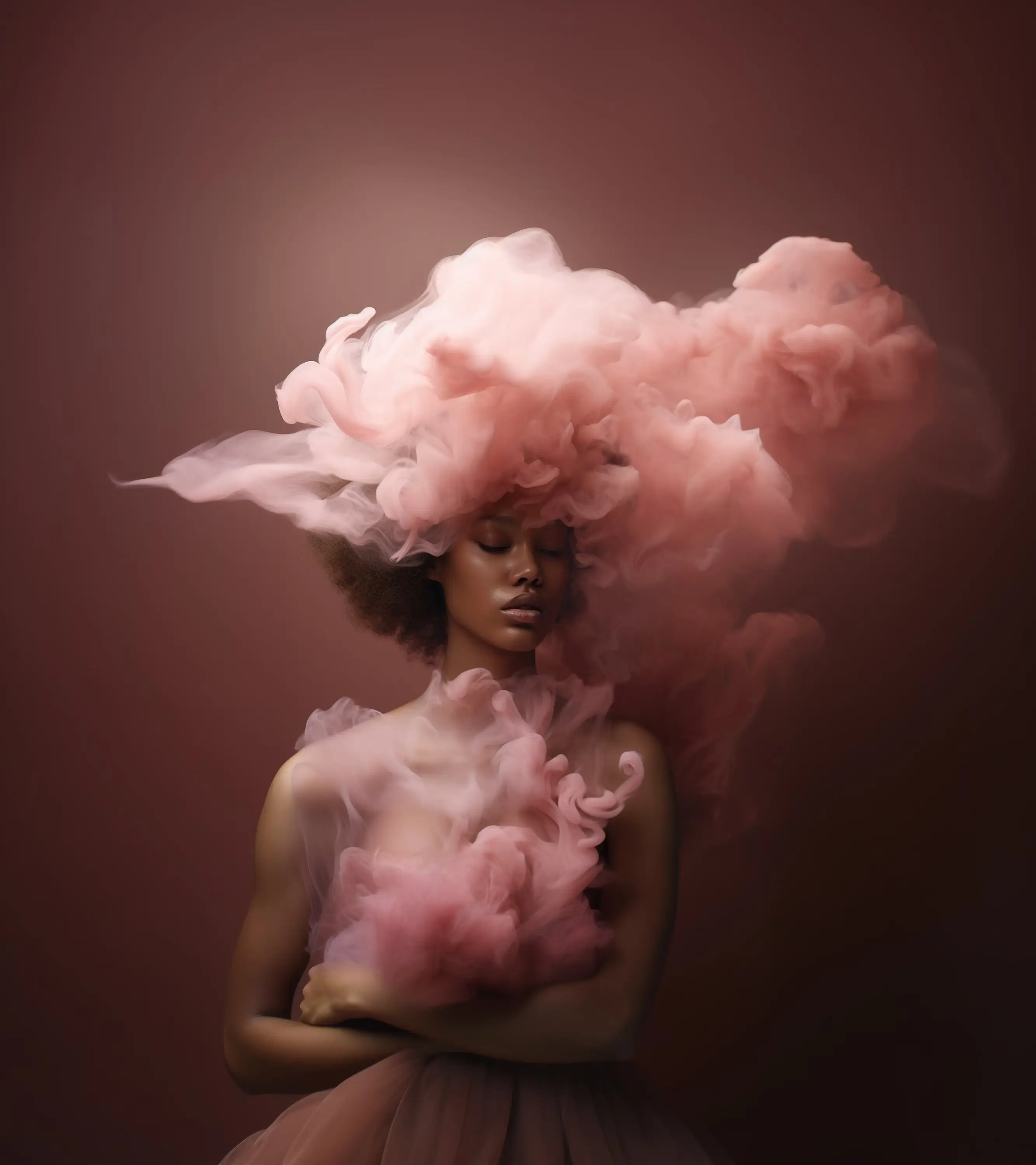 “Longing” - Part of Wildy’s Whispers of Melancholia: Portraits Pink Dreams Collection