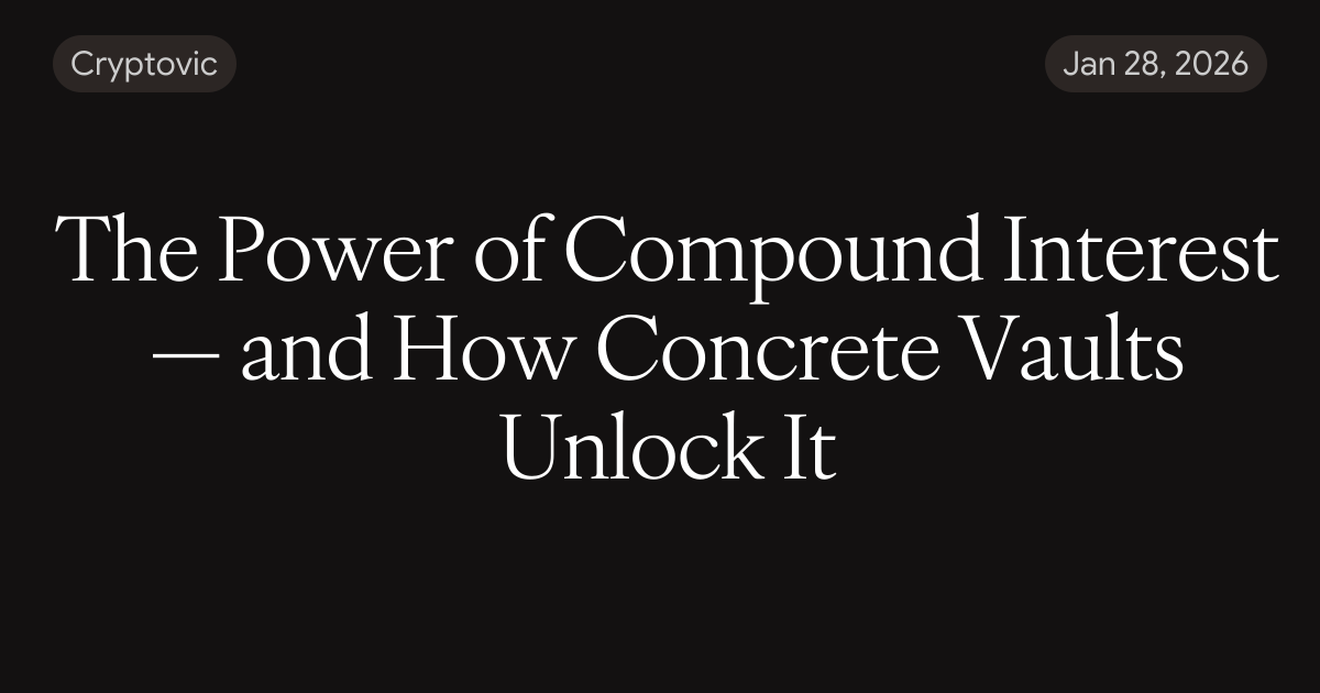 The Power of Compound Interest — and How Concrete Vaults Unlock It