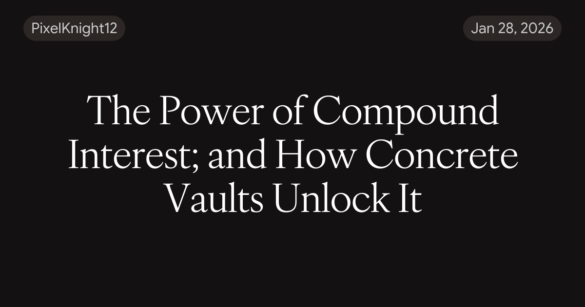 The Power of Compound Interest; and How Concrete Vaults Unlock It