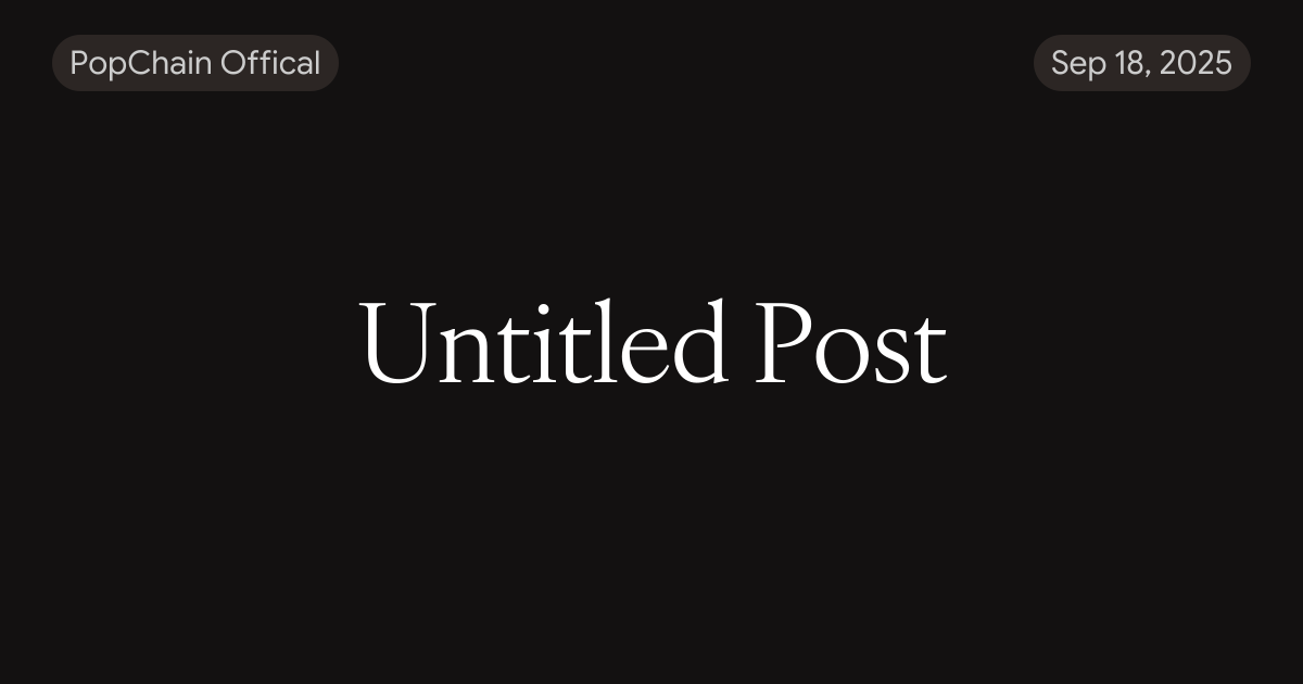 POP Breaks Through 1.2U｜PopChain Mainnet & Computing Power Ecosystem ...