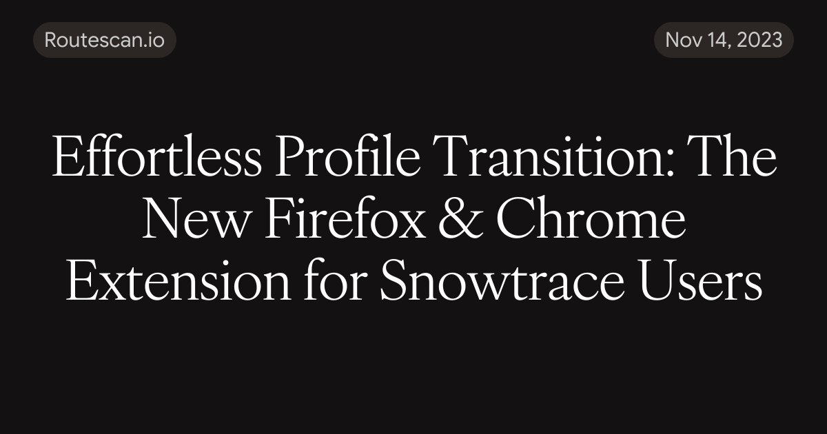 Effortless Profile Transition: The New Firefox & Chrome Extension for ...
