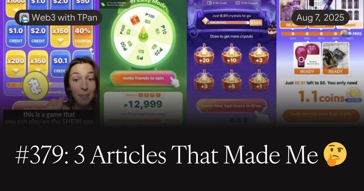 3 Articles That Made Me Think