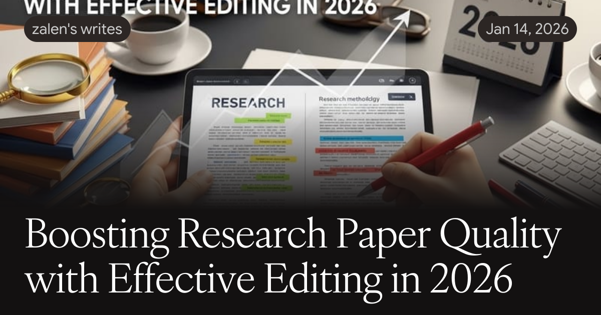 Research Paper Editing Example Boosting Research Paper Quality with Effective Editing in 2026