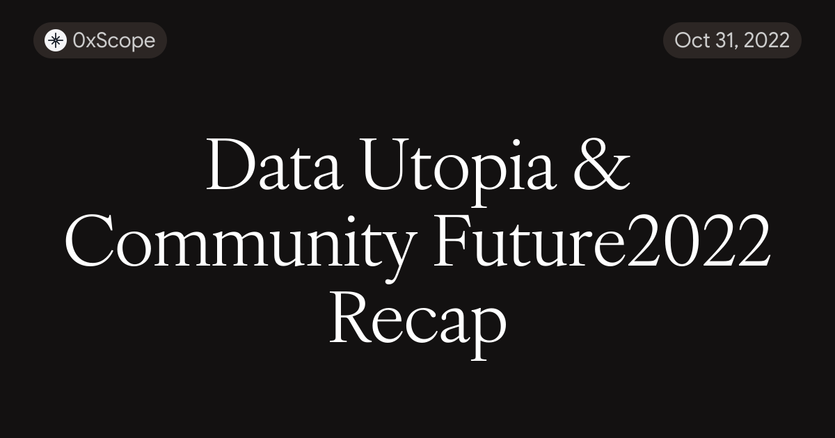 Utopia Rccc Data Utopia & Community Future2022 Recap
