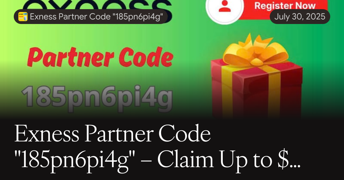 Exness Partner Code Exness Partner Code