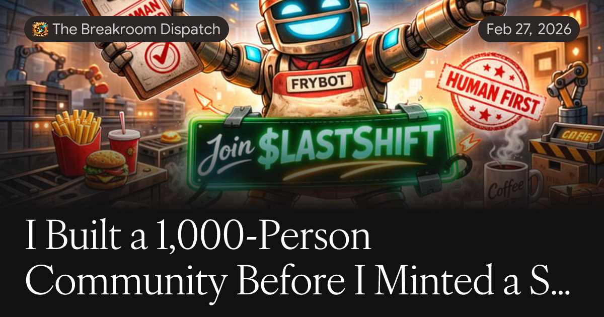 I Built a 1,000-Person Community Before I Minted a Single Token. Here's ...