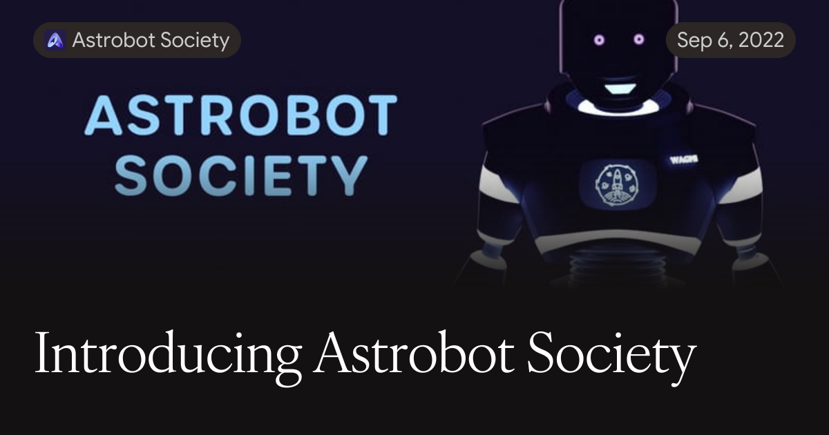 Astrobot Label Introducing Astrobot Society