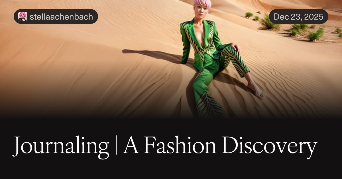 Preview image for Journaling | A Fashion Discovery