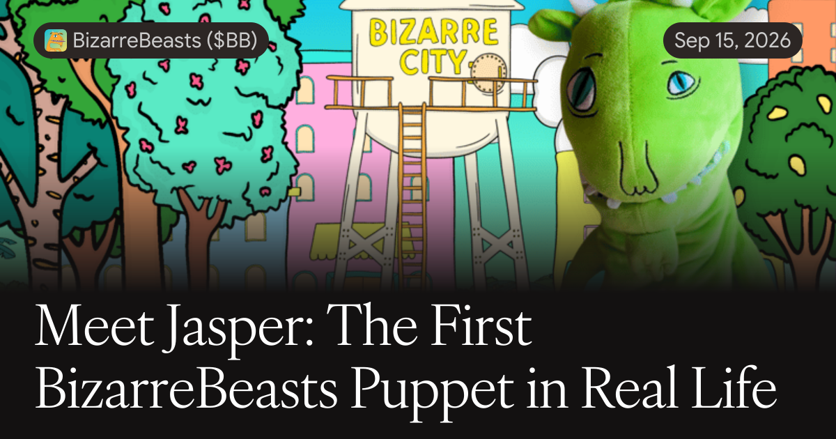 Meet Jasper: The First BizarreBeasts Puppet in Real Life
