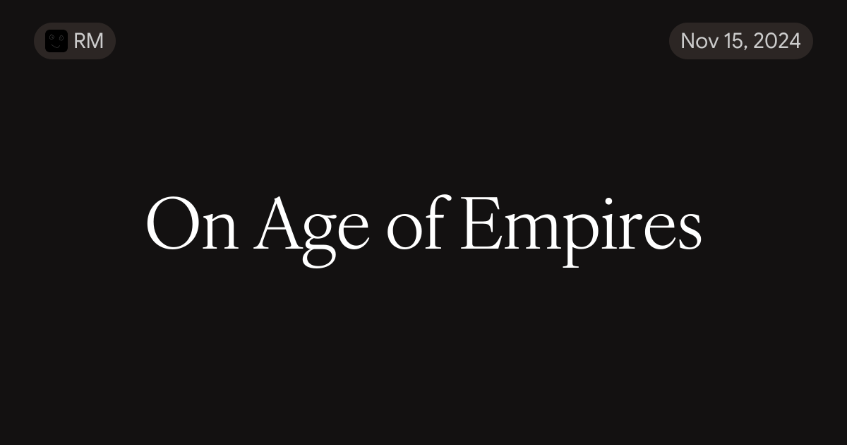 On Age of Empires