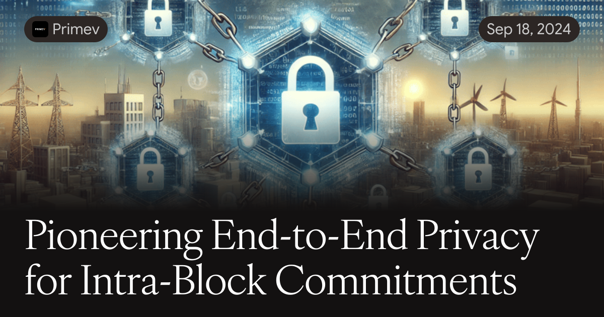 Commitement Blocks Pioneering End-to-End Privacy for Intra-Block Commitments