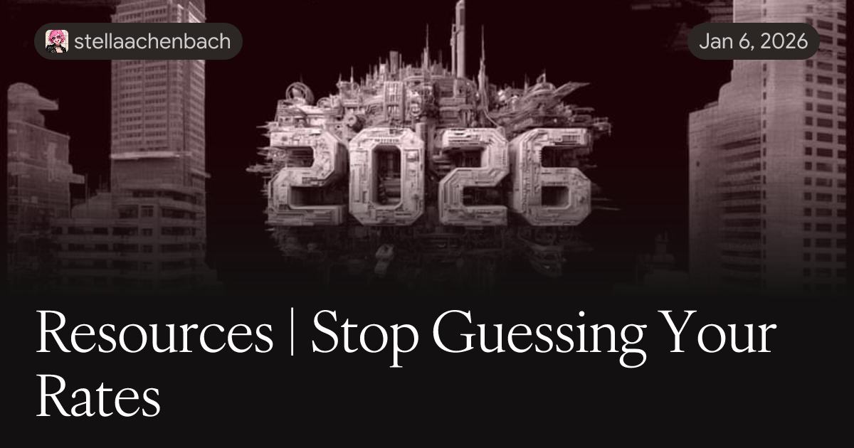 Preview image for Resources | Stop Guessing Your Rates