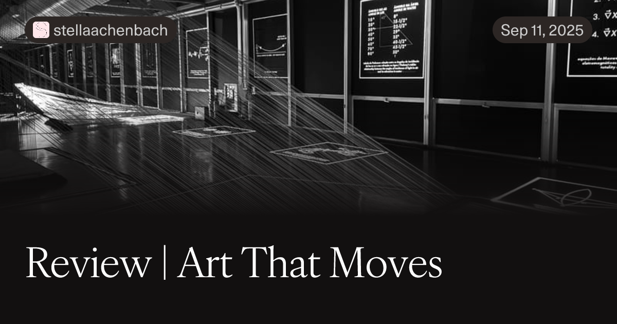 Preview image for Review | Art That Moves