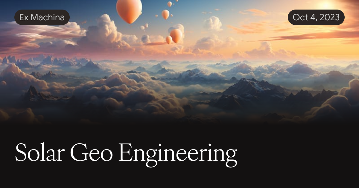 Geo Solar Array Solar Geo Engineering