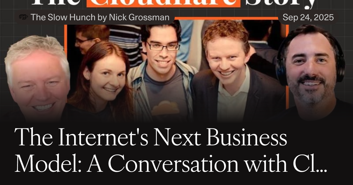 The Internet's Next Business Model: A Conversation with Cloudflare's Matthew Prince (3 minute read)