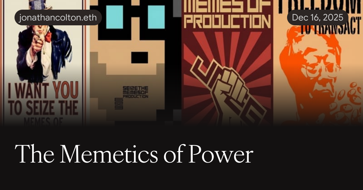 Memetics The Memetics of Power